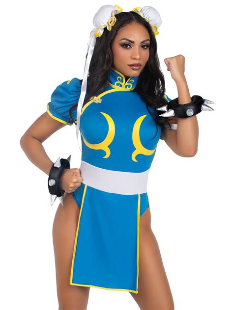 Leg Avenue Womens Street Fighter ChunLi Costume